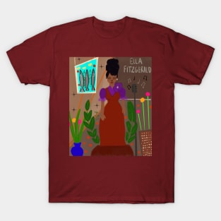 Women in Jazz series: Featuring Ella Fitzgerald T-Shirt